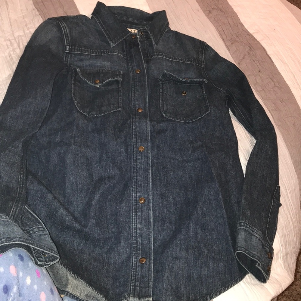 Elizabeth and James Textile Denim shirt